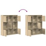vidaXL Bibliothèque chêne sonoma 89x24x101 5 cm bois d'ingénierie