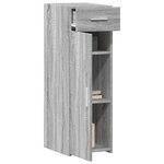 vidaXL Buffet sonoma gris 30x42 5x93 cm bois d'ingénierie