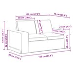 vidaXL Canapé Vert foncé 162 x 80 x 82 cm tissu