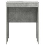 vidaXL Bureau Gris béton 60 x 50 x 76 cm Bois d'ingénierie