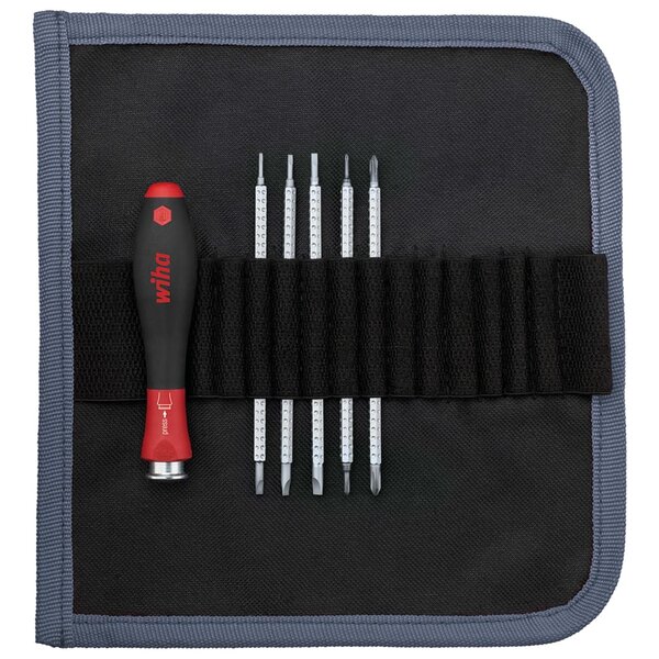 Wiha sac à tournevis 6 pièces avec lames interchangeables system 4