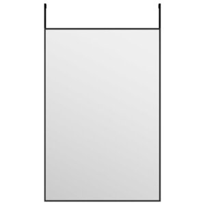 vidaXL Miroir de porte Noir 40x60 cm Verre et aluminium
