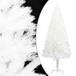 vidaXL Arbre de Noël artificiel aiguilles réalistes blanc 240 cm