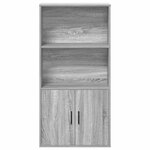 vidaXL Bibliothèque sonoma gris 60x24x120 cm bois d'ingénierie