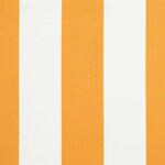vidaXL Toile de rechange pour auvent Jaune et blanc 280 x 195 cm