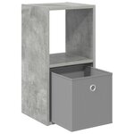 vidaXL Table de chevet 2 Pièces Gris béton 30 5 x 27 x 59 5 cm