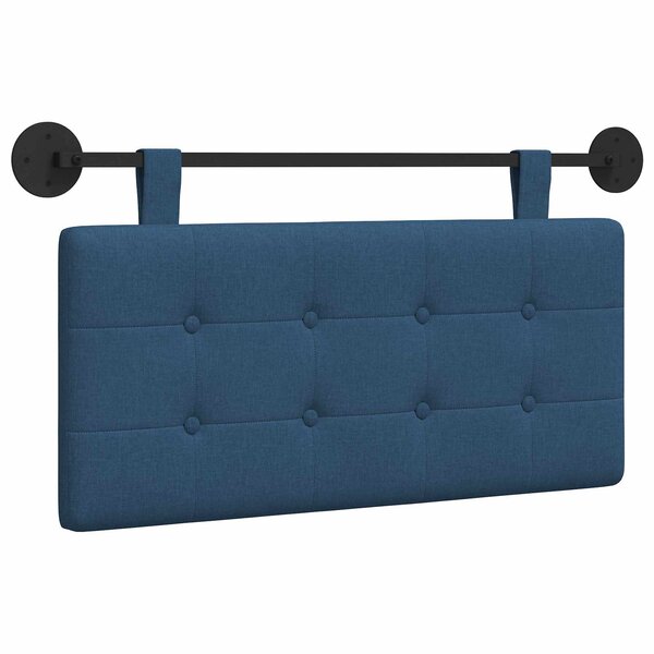vidaXL Tête de lit suspendue Bleu Tissu