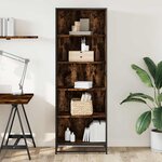 vidaXL Bibliothèque chêne fumé 60x35x170 5 cm bois d'ingénierie
