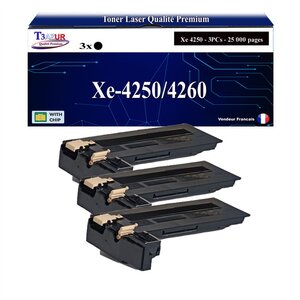 T3AZUR -3x Toners compatibles avec Xerox WorkCentre 4250 4260 (106R01409) - Noir