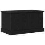 vidaXL Boîte de Rangement Chêne noir 70 x 40 x 28 cm Bois d'ingénierie