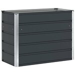 vidaXL Jardinière Anthracite 100 x 50 x 75 cm Acier galvanisé