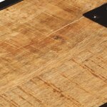 vidaXL Table de chevet 43x30x51 cm Bois de manguier massif brut