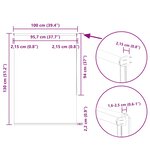 vidaXL Store enrouleur occultant blanc cassé largeur du tissu 95 7 cm