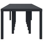 vidaXL Table de jardin pour repas Anthracite 350 x 100 x 73 cm