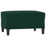 vidaXL Repose-pied Vert foncé 70x55x41 cm Velours
