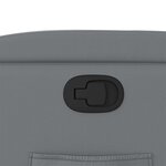 vidaXL Fauteuil inclinable Gris Similicuir