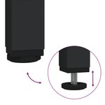 vidaXL Tête de lit de rangement Chêne noir 120 cm Bois d'ingénierie