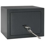 vidaXL Coffre-fort avec verrou à clé gris foncé 17x23x17 cm en acier