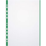 Sachet de 10 Pochettes perforées A4 avec bord couleur PP 0 09 mm Assorties OXFORD