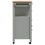 vidaXL Chariot de cuisine MONZA 84x40x90 cm bois massif de pin