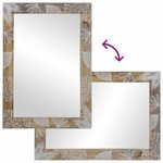 vidaXL Miroir de salle de bain 50x3x70 cm bois de manguier massif