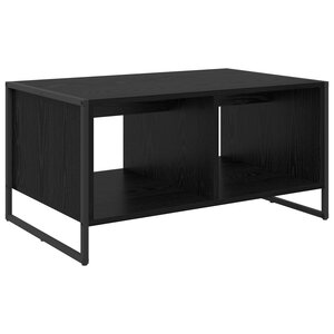 vidaXL Table basse Chêne noir 80 x 50 x 40 cm Bois d'ingénierie