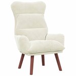 vidaXL fauteuil Crème 69 x 74 x 93 cm Velours