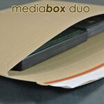 Lot de 1000 enveloppes carton media-box duo pour 2 dvd / bluray