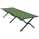 vidaXL Lit de camping pliant 2 Pièces Amy jaune Tissu Oxford