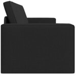 vidaXL Canapé-Lit Noir 245 x 78 x 77 cm Velours