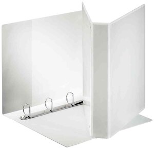 classeur 4 anneaux 40 mm personnalisable 3 poches Dos de 65 mm Blanc ESSELTE