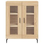 vidaXL Buffet haut Chêne sonoma 69 5x34x180 cm Bois d'ingénierie