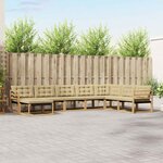 vidaXL Ensemble de canapés d'extérieur 8 Pièces Blanc et Beige