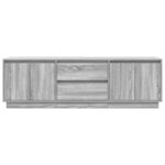 vidaXL Meuble TV avec lumières LED sonoma gris 160 5x41x50 cm