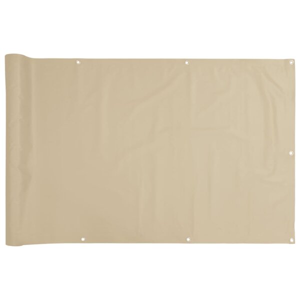 vidaXL Écran de balcon Beige 120x300 cm Tissu Oxford