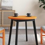 vidaXL Dessus de table rond cire marron Ø60x2 5 cm bois de pin massif