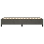 vidaXL Cadre de lit sans matelas gris foncé 90x200 cm velours