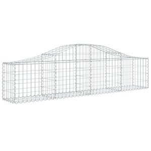 vidaXL Panier de gabions arqué 200x30x40/60 cm Fer galvanisé