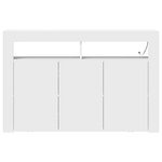 vidaXL Buffet Blanc 116 x 30 x 75 cm Bois d'ingénierie