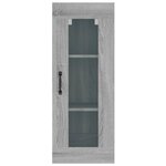 vidaXL Armoire murale suspendue Sonoma gris 34 5x34x90 cm