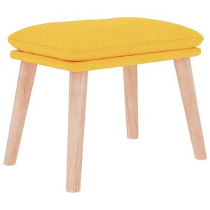 vidaXL Repose-pied Jaune moutarde 45x29 5x35 cm Tissu