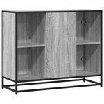 vidaXL Buffet sonoma gris 92x35x76 cm bois d'ingénierie
