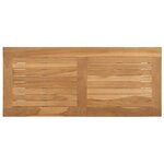 vidaXL Table basse Marron 85 x 35 x 75 cm Bois de teck solide