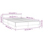 vidaXL Cadre de lit sans matelas gris clair 120x190 cm velours