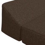 vidaXL Canapé-lit pliable Taupe 120 x 60 x 49 cm Tissu