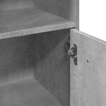 vidaXL Armoire de salle de bain Gris béton 30x30x95 cm Aggloméré