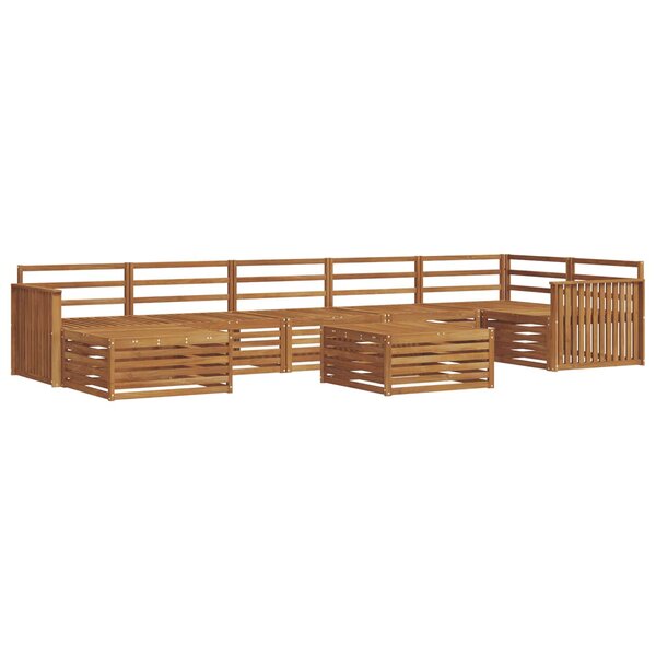 vidaXL Ensemble de canapés d'extérieur 8 pc Naturel