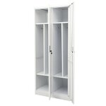 vidaXL Garde-robe Gris clair 80x50x180 cm Acier