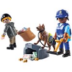 PLAYMOBIL 71731 - Policier chien de recherche  voleur et accessoires