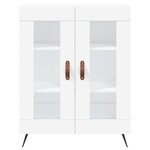 vidaXL Buffet haut Blanc 69 5x34x180 cm Bois d'ingénierie
